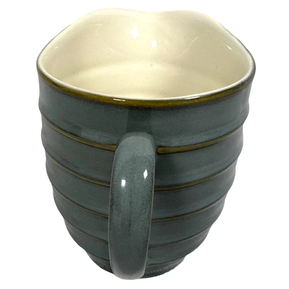 Vintage Dansk Reactic Slate Gray Dinnerware Set Milk Creamer & Sugar Bowl W/ Lid